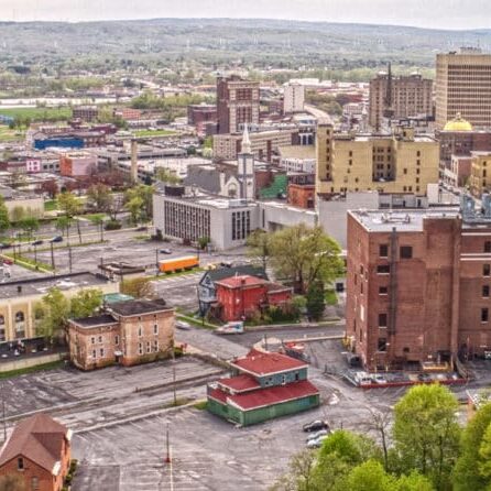 aerial view of a city